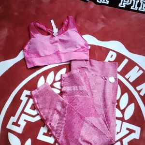 VS PINK SEAMLESS TIGHT SET